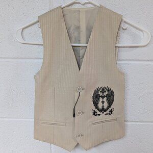 NWOT Meztizos Boys Embroidered Striped Vest, 8